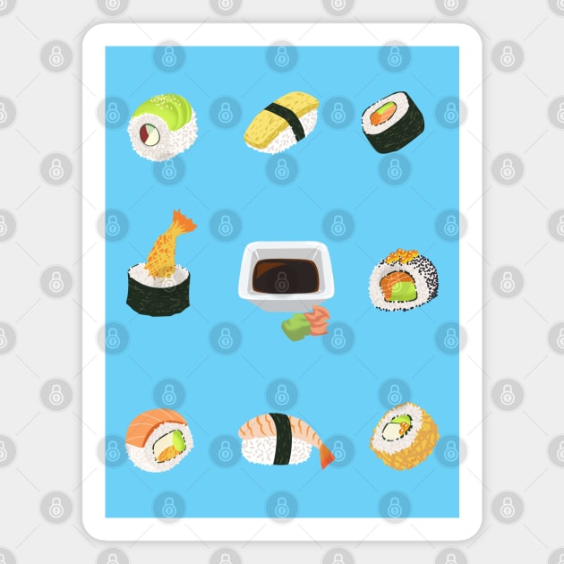 Sushi Magnet by AltIllustration